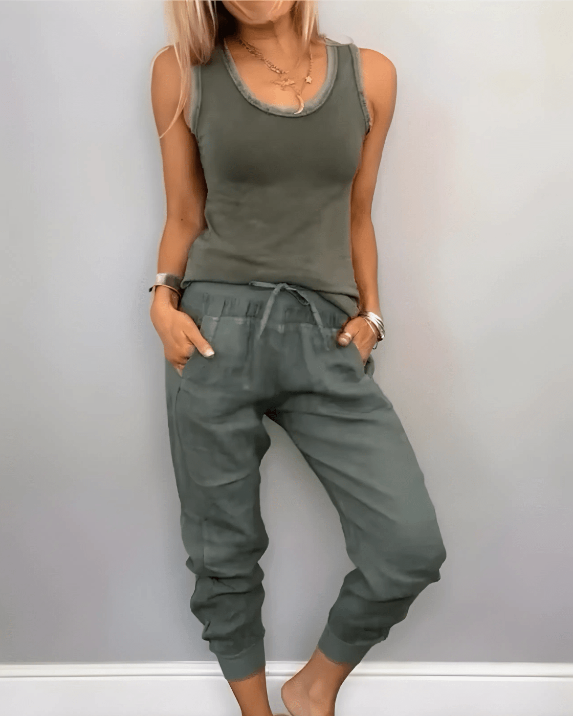 Conjunto Casual Flórida - Algodão Premium (Estilo Europeu)